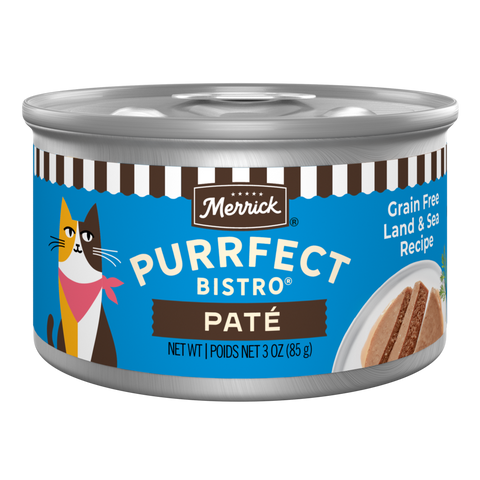 Merrick Purrfect Bistro Surfin & Turfin Pate Grain Free Canned Cat Food