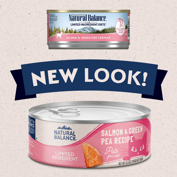Natural Balance Limited Ingredient Wet Cat Food, Salmon & Green Pea Pate Recipe