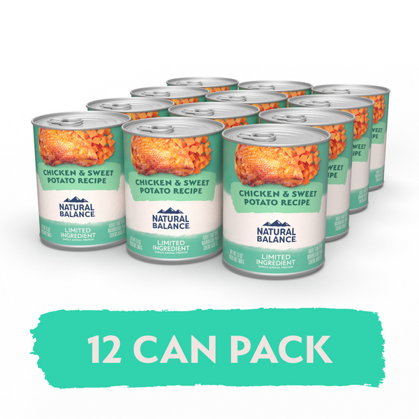 Natural Balance Limited Ingredient Wet Dog Food, Chicken & Sweet Potato Recipe