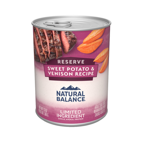 Natural Balance Limited Ingredient Reserve Wet Dog Food, Sweet Potato & Venison Recipe