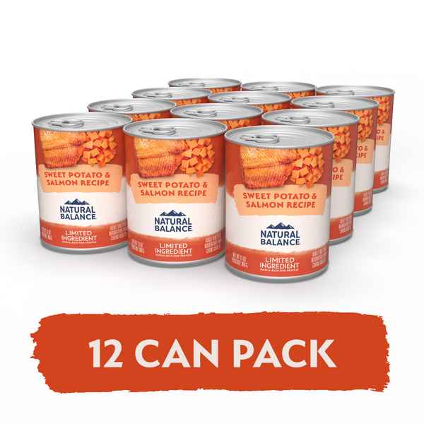 Natural Balance Limited Ingredient Wet Dog Food, Sweet Potato & Salmon Recipe