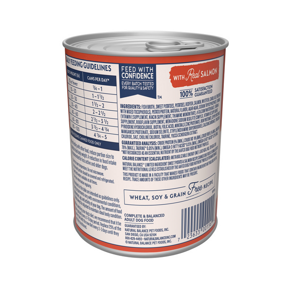 Natural Balance Limited Ingredient Wet Dog Food, Sweet Potato & Salmon Recipe