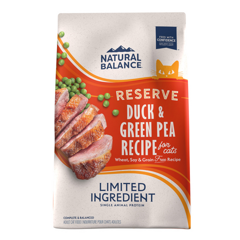 Natural Balance Limited Ingredient Reserve Grain Free Dry Cat Food, Duck & Green Pea Recipe
