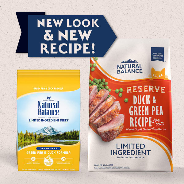 Natural Balance Limited Ingredient Reserve Grain Free Dry Cat Food, Duck & Green Pea Recipe