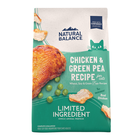 Natural Balance Limited Ingredient Grain Free Dry Cat Food, Chicken & Green Pea Recipe