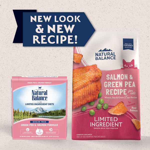 Natural Balance Limited Ingredient Grain Free Dry Cat Food, Salmon & Green Pea Recipe