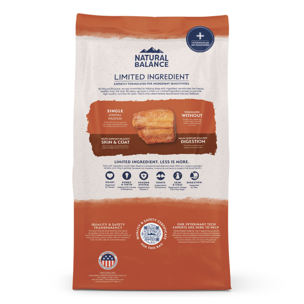 Natural Balance Limited Ingredient Grain Free Salmon & Sweet Potato Recipe Dry Dog Food