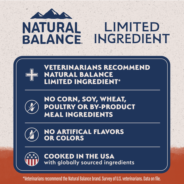 Natural Balance Limited Ingredient Grain Free Salmon & Sweet Potato Recipe Dry Dog Food