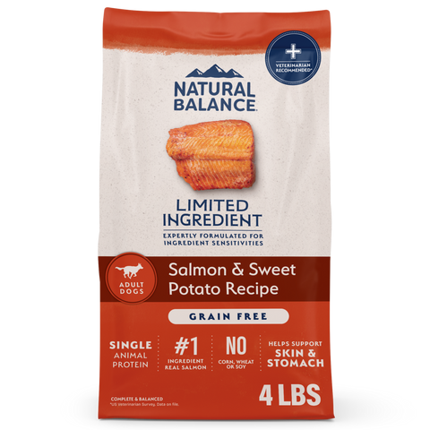 Natural Balance Limited Ingredient Grain Free Dry Dog Food, Salmon & Sweet Potato Recipe