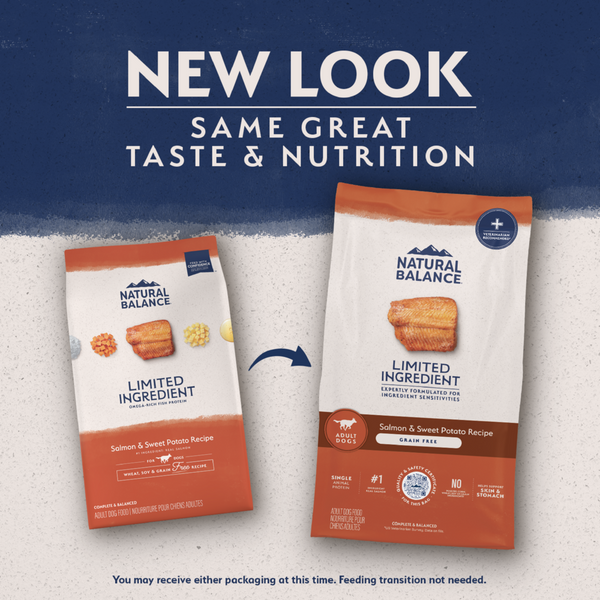 Natural Balance Limited Ingredient Grain Free Dry Dog Food, Salmon & Sweet Potato Recipe