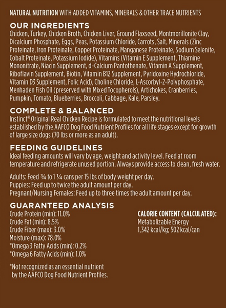 Instinct Grain Free Chicken Wet Dog Food