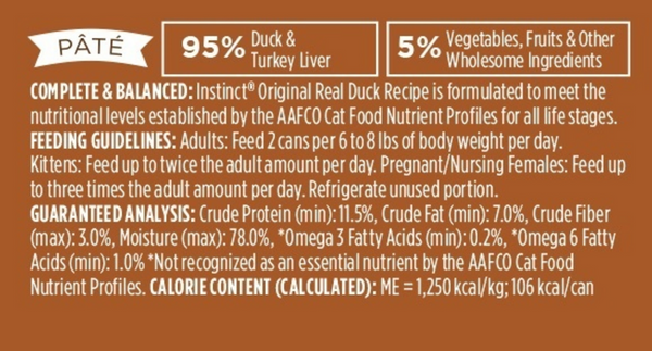Instinct Grain Free Duck Wet Cat Food