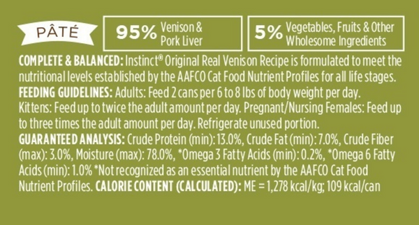 Instinct Grain-Free Venison Wet Cat Food