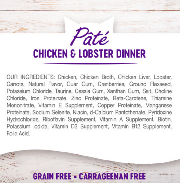 Wellness Complete Health Pate Chicken and Lobster Dinner Wet Cat Food