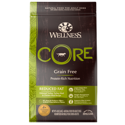 Wellness CORE Natural Grain Free Reduced Fat Weight Management Turkey & Chicken Recipe Dry Dog Food