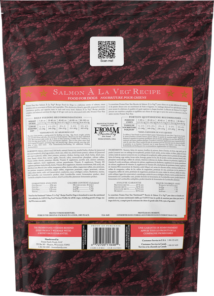 Fromm Four Star Salmon A La Veg Recipe Dry Dog Food