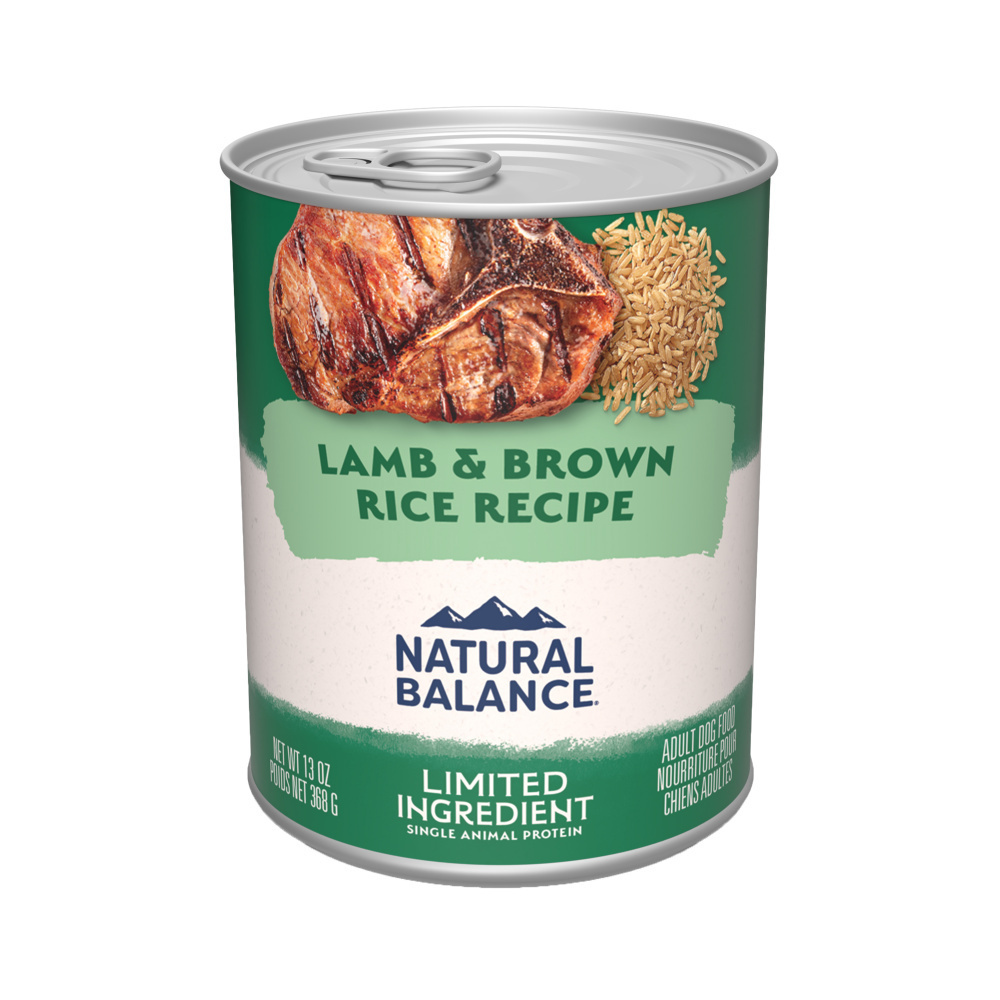 Natural Balance Limited Ingredient Wet Dog Food, Lamb & Brown Rice Recipe