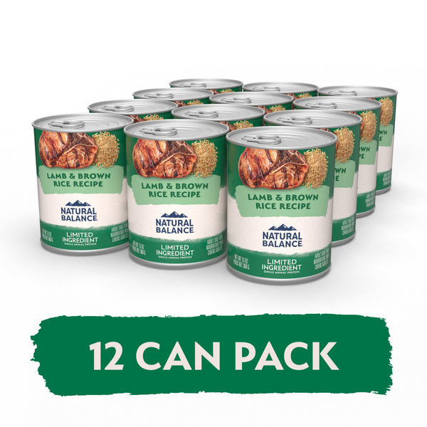 Natural Balance Limited Ingredient Wet Dog Food, Lamb & Brown Rice Recipe