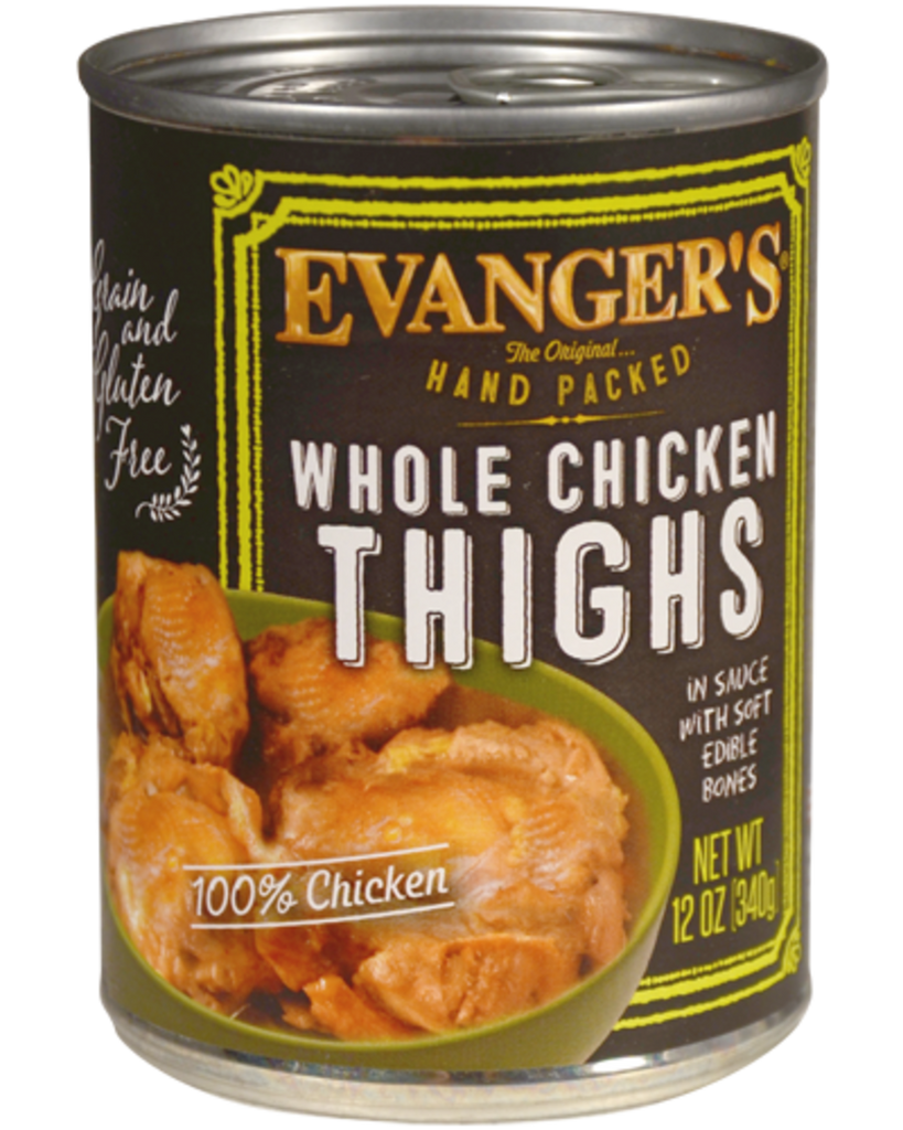 Evanger's Super Premium Hand-Packed Whole Chicken Thighs Canned Dog Food