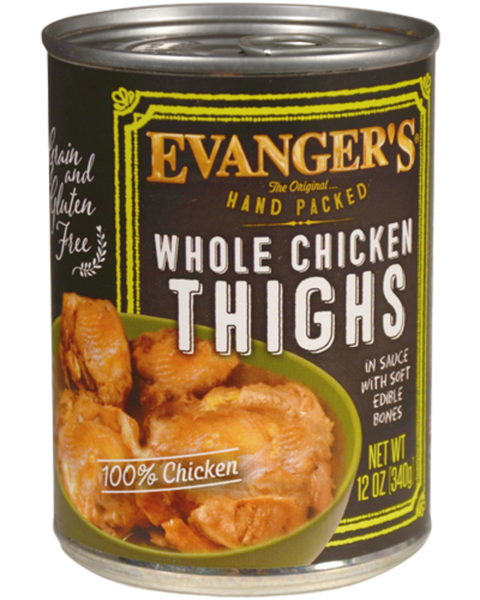 Evanger's Super Premium Hand-Packed Whole Chicken Thighs Canned Dog Food