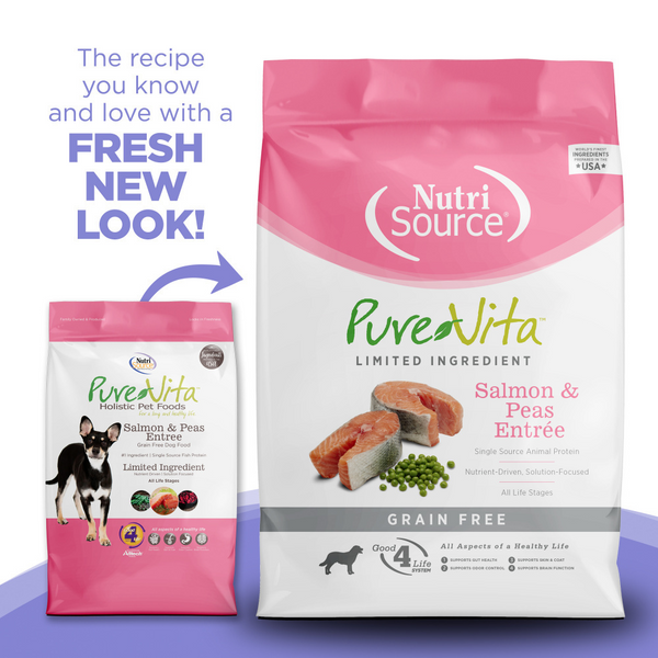 PureVita Grain Free Salmon & Pea Entree Formula Dry Dog Food