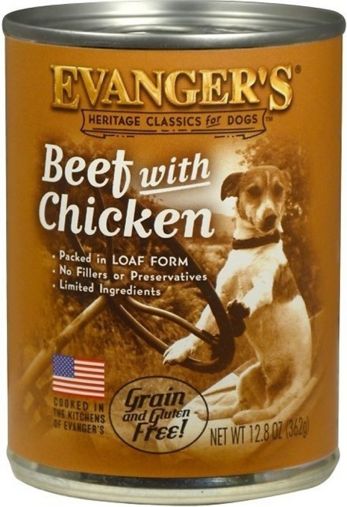 Evangers Beef with Chicken Canned Dog Food