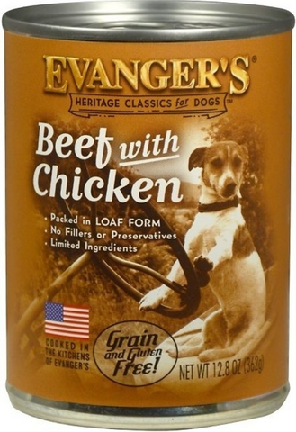 Evanger's Beef with Chicken Canned Dog Food