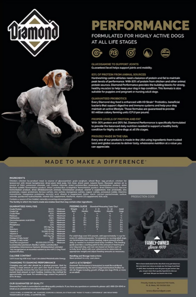Diamond Performance Dry Dog Food