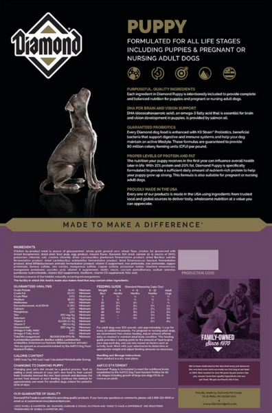 Diamond Puppy Dry Food