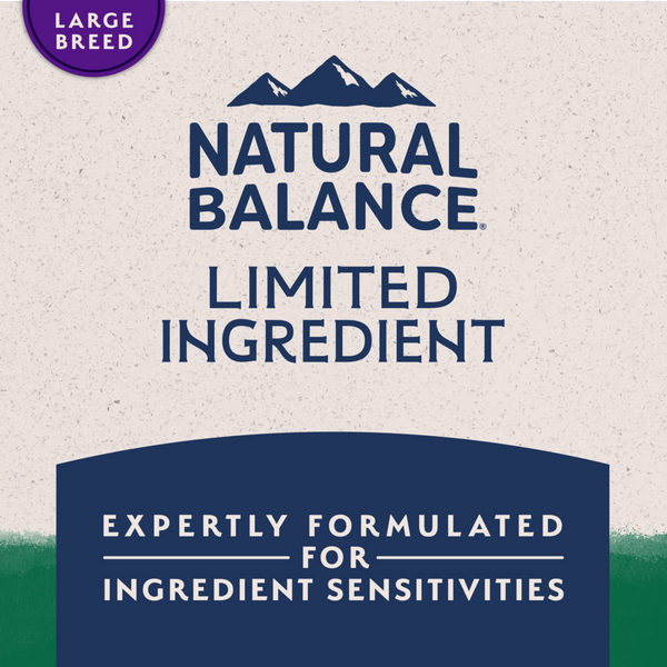 Natural Balance Limited Ingredient Dry Dog Food, Large Breed Lamb & Brown Rice Recipe