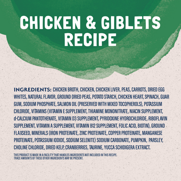 Natural Balance Original Ultra Platefulls Wet Cat Food, Chicken & Giblets Morsels in Gravy Recipe