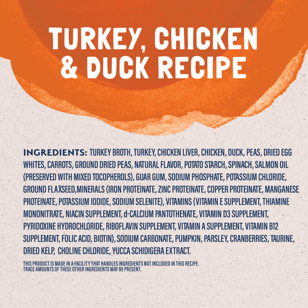 Natural Balance Original Ultra Platefulls Wet Cat Food, Turkey, Chicken, & Duck Morsels in Gravy Recipe