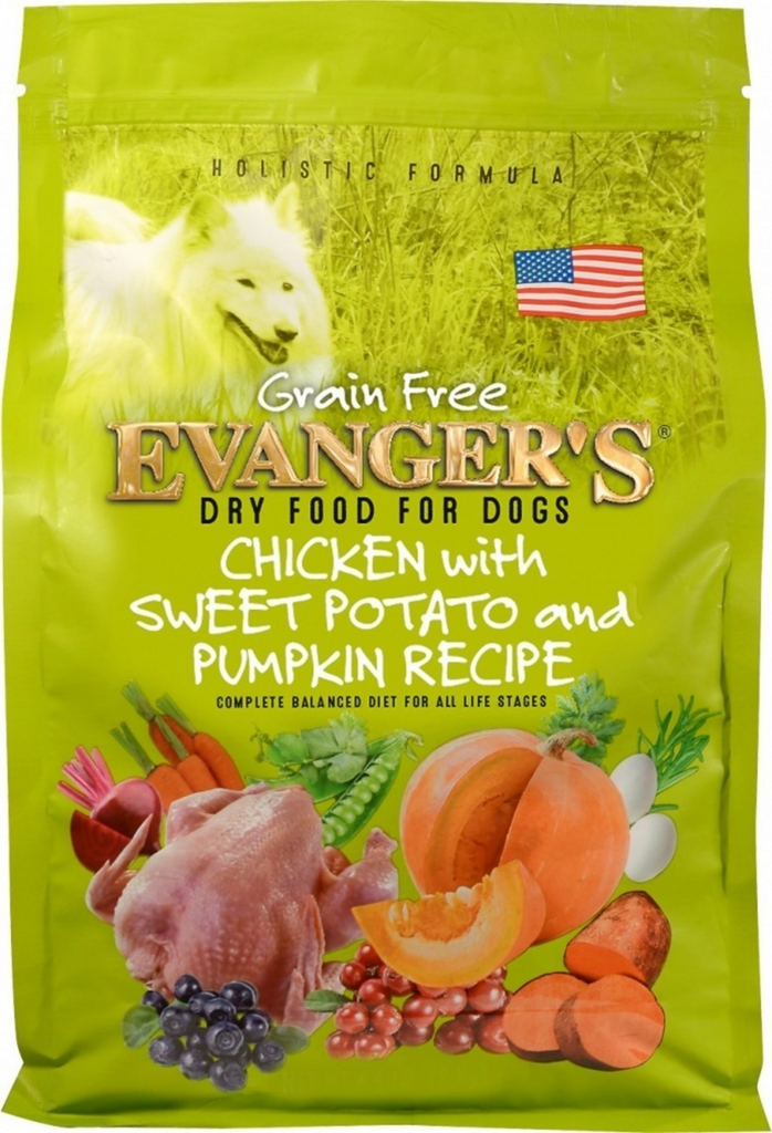 Evanger's Grain Free Chicken Sweet Potato and Pumpkin Dry Dog Food