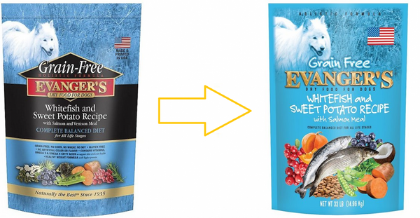 Evanger's Grain Free Whitefish, Sweet Potato and Salmon Dry Dog Food