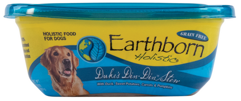 Earthborn Holistic Duke's Din Din Gourmet Dinners Grain Free Moist Dog Food Tubs