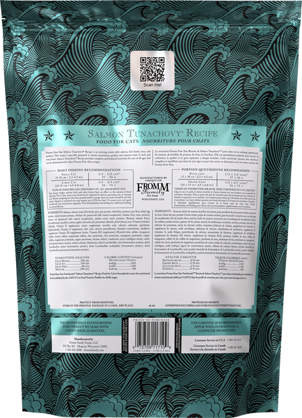 Fromm Four Star Salmon Tunachovy Grain Free Recipe Dry Cat Food