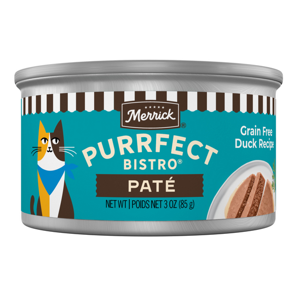 Merrick Purrfect Bistro Grain Free Duck Pate Adult Wet Cat Food