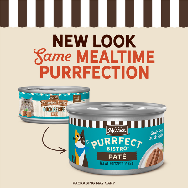 Merrick Purrfect Bistro Grain Free Duck Pate Adult Wet Cat Food