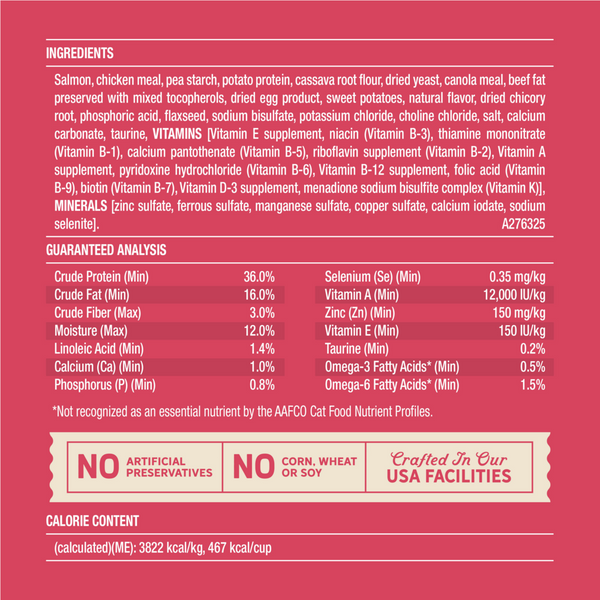 Merrick Purrfect Bistro Grain Free Real Salmon & Sweet Potato Recipe Dry Cat Food