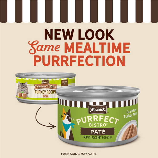 Merrick Purrfect Bistro Grain Free Turkey Pate Adult Wet Cat Food