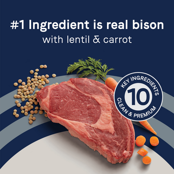 Canidae Pure Farm To Bowl Free-Range Bison, Lentil & Carrot Recipe Dog Food