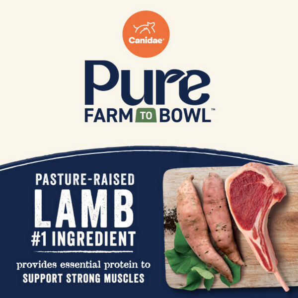 Canidae Pure Farm To Bowl Pasture-Raised Lamb & Sweet Potato Recipe Dog Food