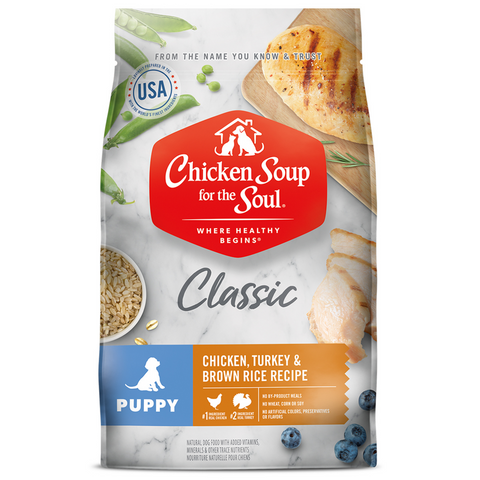 Chicken Soup For The Soul Puppy Recipe with Chicken, Turkey & Brown Rice Dry Dog Food