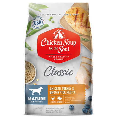 Chicken Soup For The Soul Mature Recipe with Chicken, Turkey & Brown Rice Dry Dog Food