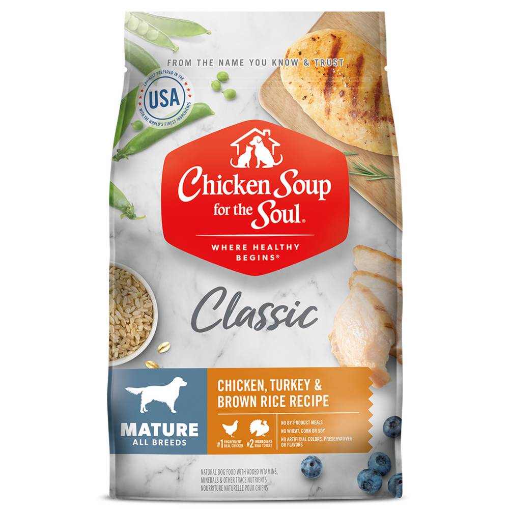 Chicken Soup Mature Dog Chicken, Turkey & Brown Rice Recipe Dog Food Dog Food