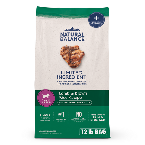 Natural Balance Limited Ingredient Lamb & Brown Rice Small Breed Recipe Dry Dog Food