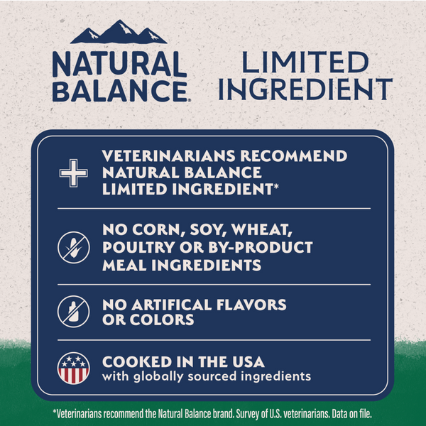 Natural Balance Limited Ingredient Lamb & Brown Rice Small Breed Recipe Dry Dog Food