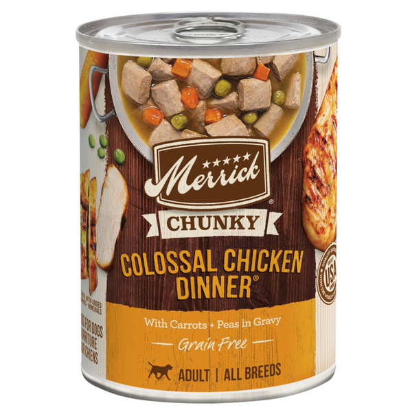 Merrick Grain Free Chunky Colossal Chicken Dinner Adult Wet Dog Food