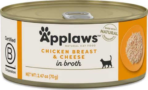 Applaws Natural Chicken Breast with Cheese in Broth Can Cat Food