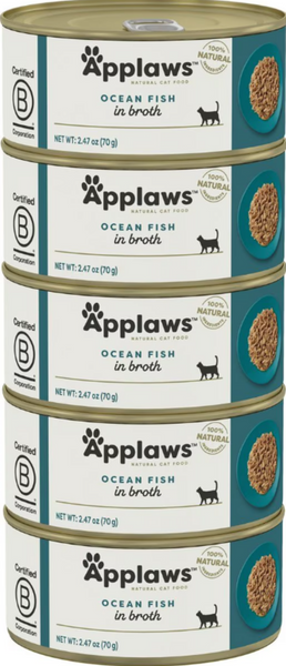Applaws Natural Ocean Fish in Broth Can Cat Food